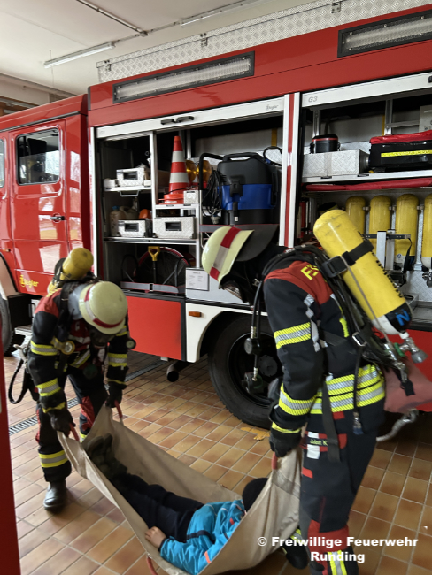 Übung Atemschutzbewerb