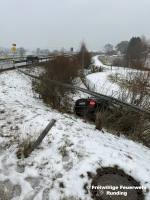 Unfall mit Fahrzeugbrand